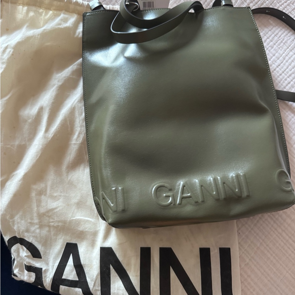 Ganni Olive Green Bag